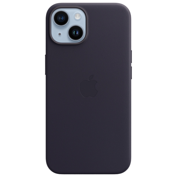 Чехол для смартфона Apple iPhone 14 Apple/ MagSafe Back/ Кожа/ Пурпурный photo 1 Чехол для смартфона Apple iPhone 14 Apple/ MagSafe Back/ Кожа/ Пурпурный photo 1