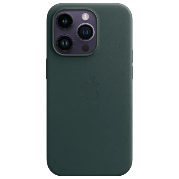 Husă pentru smartphone Apple iPhone 14 Pro Apple/ MagSafe Back/ Piele/ Forest Green photo 1 Husă pentru smartphone Apple iPhone 14 Pro Apple/ MagSafe Back/ Piele/ Forest Green photo 1