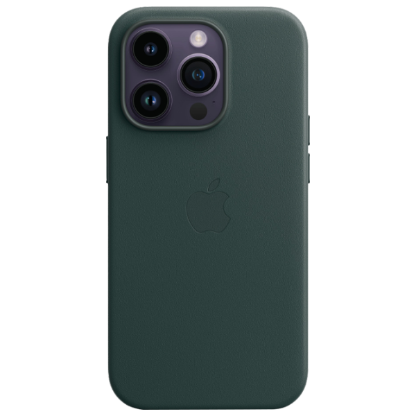 Husă pentru smartphone Apple iPhone 14 Pro Apple/ MagSafe Back/ Piele/ Forest Green photo 1 Husă pentru smartphone Apple iPhone 14 Pro Apple/ MagSafe Back/ Piele/ Forest Green photo 1