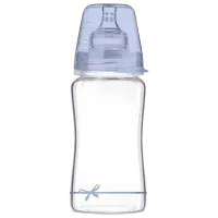 Biberon Canpol 74/ 204 pentru băieți/ 250 ml/ Transparent