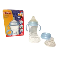 Biberon Nuby ID68000 Unisex/ 240 ml/ Transparent
