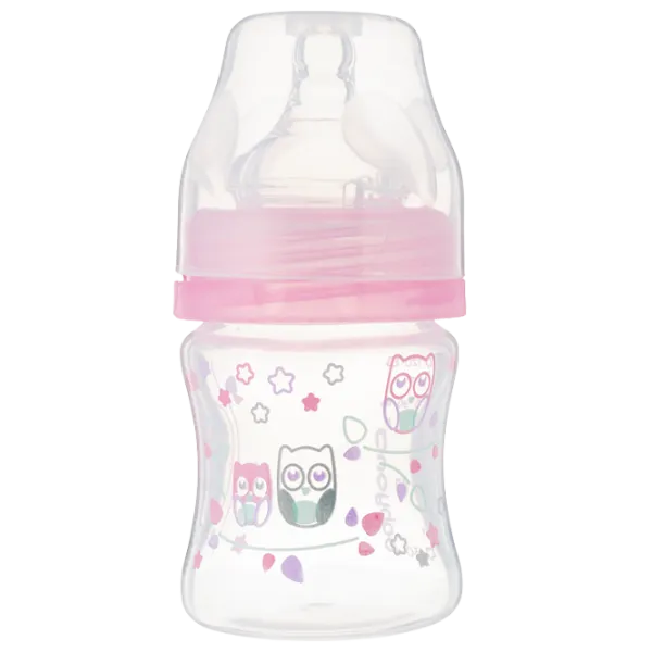 Biberon BabyOno 0402/ 02 pentru fetițe/ 120 ml/ Pink photo 1