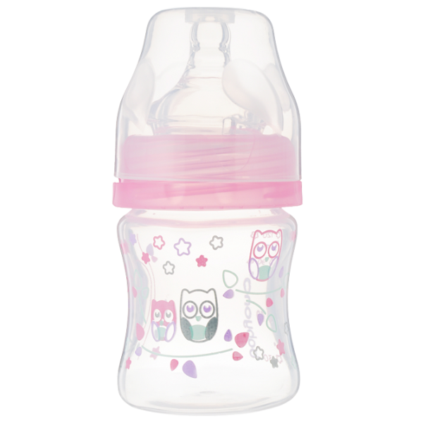 Biberon BabyOno 0402/ 02 pentru fetițe/ 120 ml/ Pink photo 1