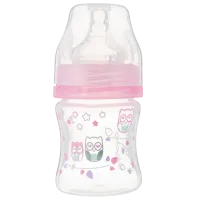 Biberon BabyOno 0402/ 02 pentru fetițe/ 120 ml/ Pink
