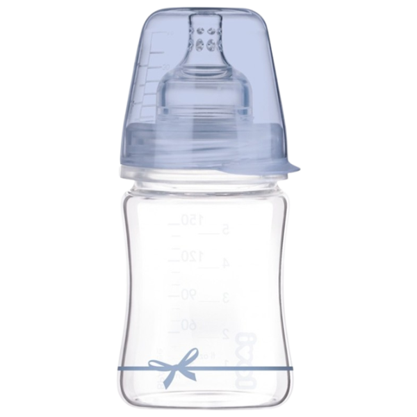 Biberon Canpol 74/ 104 pentru băieți/ 150 ml/ Transparent photo 1