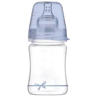 Biberon Canpol 74/ 104 pentru băieți/ 150 ml/ Transparent