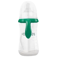 Biberon Neno cu tetina din silicon Unisex/ 300 ml/ Transparent