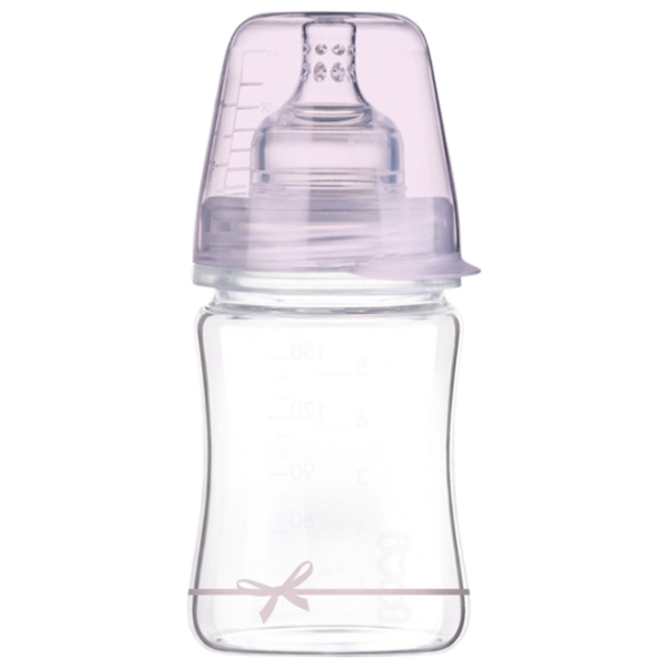 Biberon Canpol 74/ 104 pentru fetițe/ 150 ml/ Transparent photo 1
