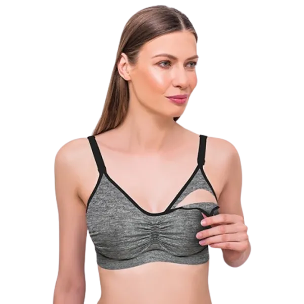 Sutien pentru alăptare
BabyOno 506/ 34 70 - 75 cm/ Poliamid,elastan/ Gray photo 1