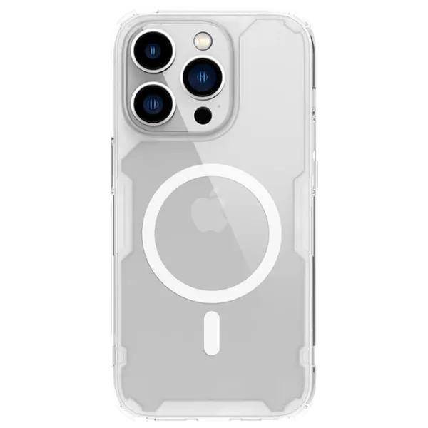 Чехол для смартфона Apple iPhone 14 Pro Max Nillkin/ Back/ TPU/ PC/ Белый Прозрачный photo 1