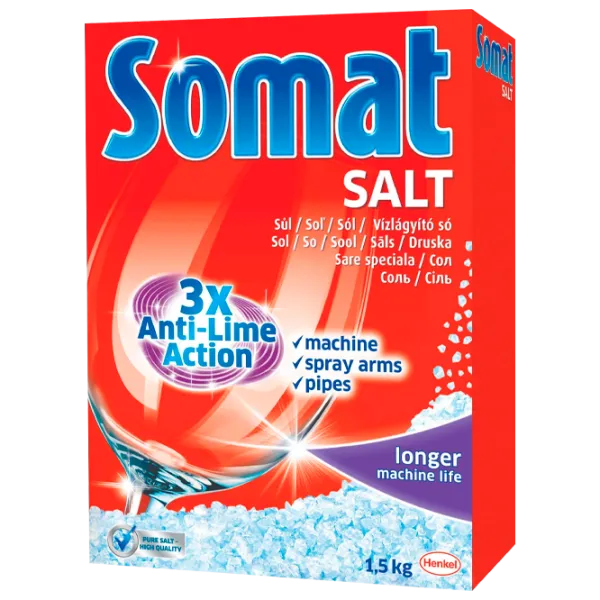 Средство Somat Salt 1.5 кг соль / для удаления накипи photo 1