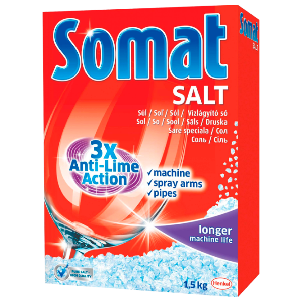 Средство Somat Salt 1.5 кг соль / для удаления накипи photo 1