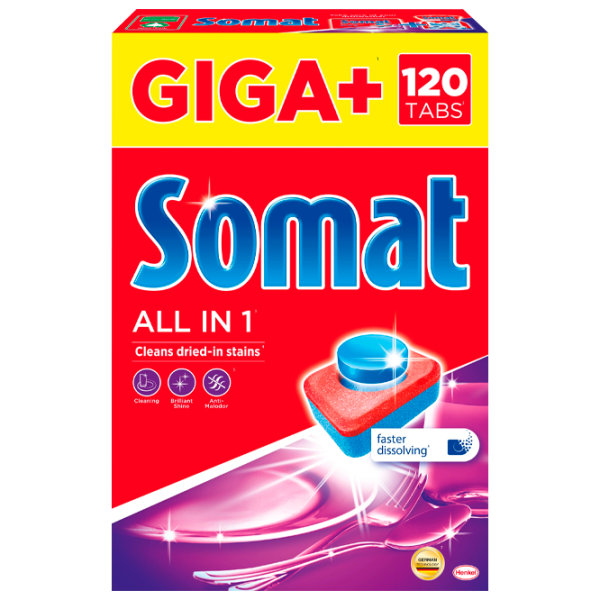 Capsule Somat All in One 535297 comprimate / pentru curățirea calcarului photo 1
