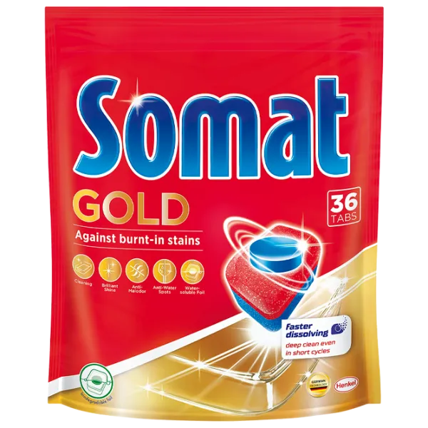 Таблетки Somat Gold 320930 таблетки / для удаления накипи photo 1 Таблетки Somat Gold 320930 таблетки / для удаления накипи photo 1
