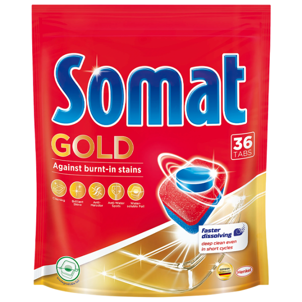 Таблетки Somat Gold 320930 таблетки / для удаления накипи photo 1 Таблетки Somat Gold 320930 таблетки / для удаления накипи photo 1