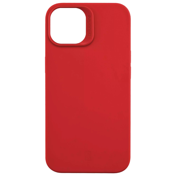 Husă pentru smartphone Apple iPhone 14 Cellularline/ Back/ Silicon/ Red photo 1
