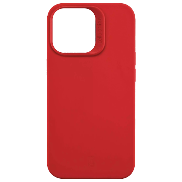 Husă pentru smartphone Apple iPhone 14 Pro Max Cellularline/ Back/ Silicon/ Red photo 1