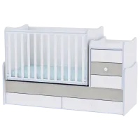 Pat pentru copii Lorelli BED MAXI PLUS NEW (10150300033) 0 luni - 14 ani/ White