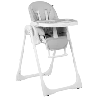 Scaun de masă Kikka Boo Pastello (4011101) Clasic/ 6 luni / Gray 