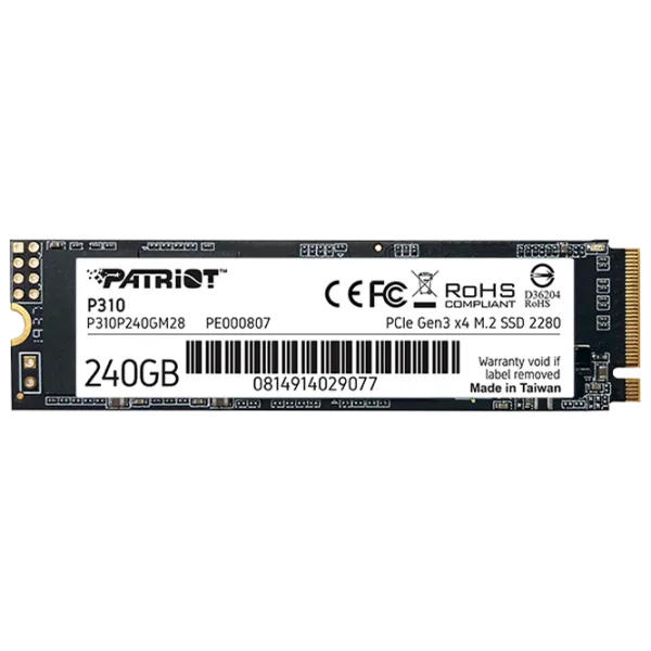 SSD Patriot P310 240 ГБ M.2 photo 1 SSD Patriot P310 240 ГБ M.2 photo 1