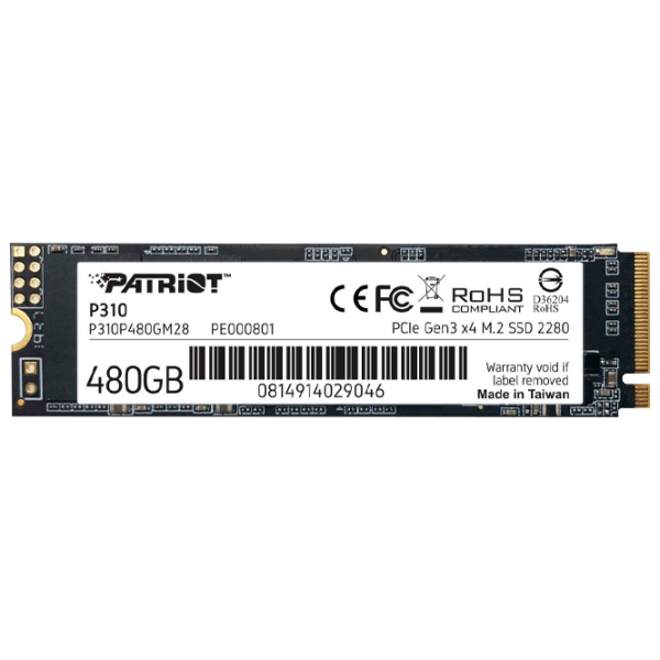 SSD Patriot P310 480 ГБ M.2 photo 1