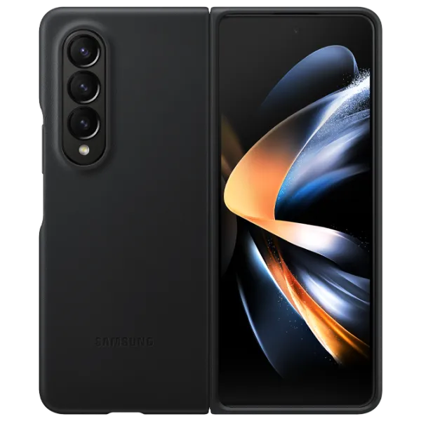 Чехол для смартфона Samsung Galaxy Z Fold 4 5G Samsung/ Back/ Кожа/ Черный photo 1