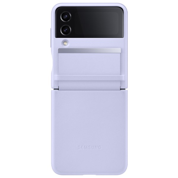 Чехол для смартфона Samsung Galaxy Z Flip 4 5G Samsung/ Flip Cover/ Кожа/ Пурпурный photo 1