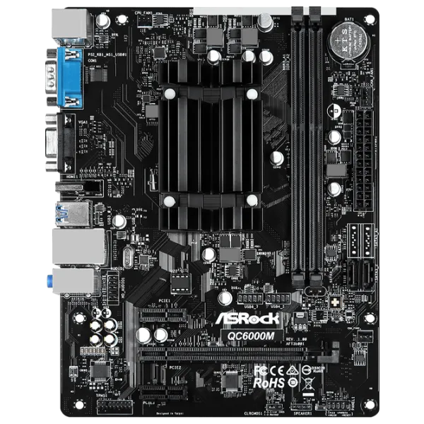 Материнская плата ASRock QC6000M mATX/ AMD E2-6110 photo 1