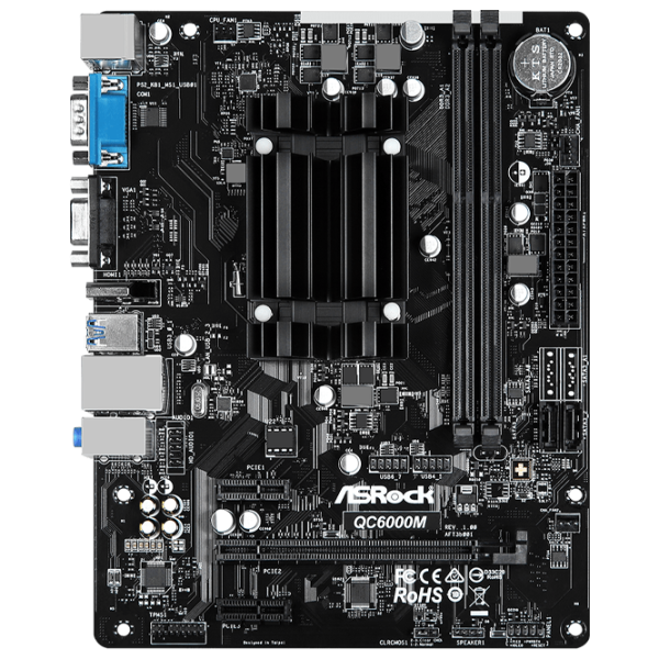 Материнская плата ASRock QC6000M mATX/ AMD E2-6110 photo 1