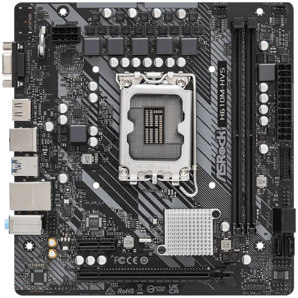 Материнская плата ASRock H610M-HVS mATX/ Intel H610 photo 1