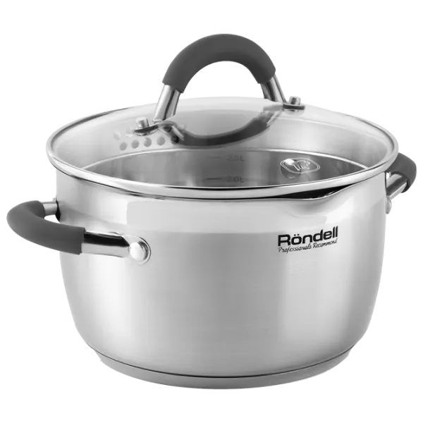 Набор кастрюль Rondell RDS-340 3.2л Нержавеющая сталь / Стальной photo 1