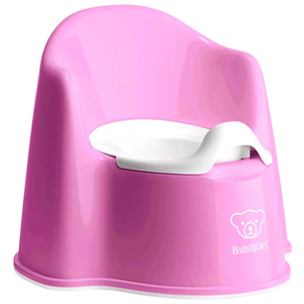 Oliță BabyBjorn Potty Chair Powder 055155A pentru fetițe/ 12+ luni/ Pink photo 1