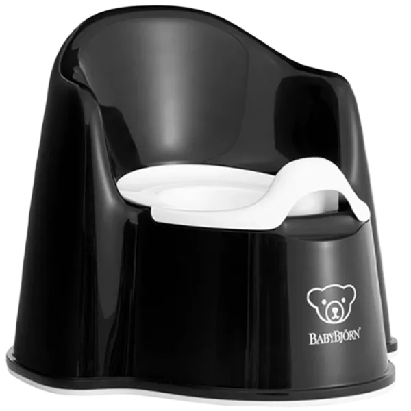 Oliță BabyBjorn Potty Chair Powder 055256A pentru băieți/ 12+ luni/ Black photo 1