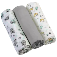 Пеленки BabyOno 348/ 01 Многораовые/ Серый