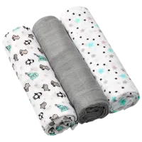 Пеленки BabyOno 397/ 02 Многораовые/ Серый