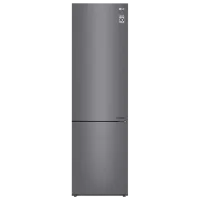 Frigider LG GW-B509CLZM cu congelator jos 384 l / 203 cm / Inox