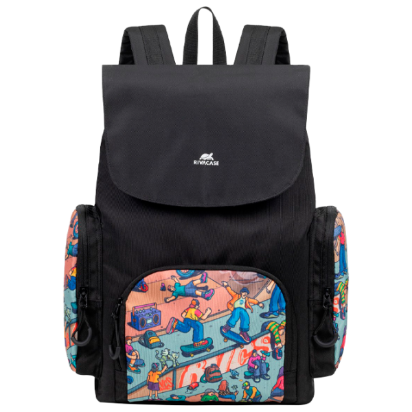 Rucsac RivaCase 5425 Urban Skaters Black/ 15 l photo 1 Rucsac RivaCase 5425 Urban Skaters Black/ 15 l photo 1
