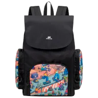 Rucsac RivaCase 5425 Urban Skaters Black/ 15 l