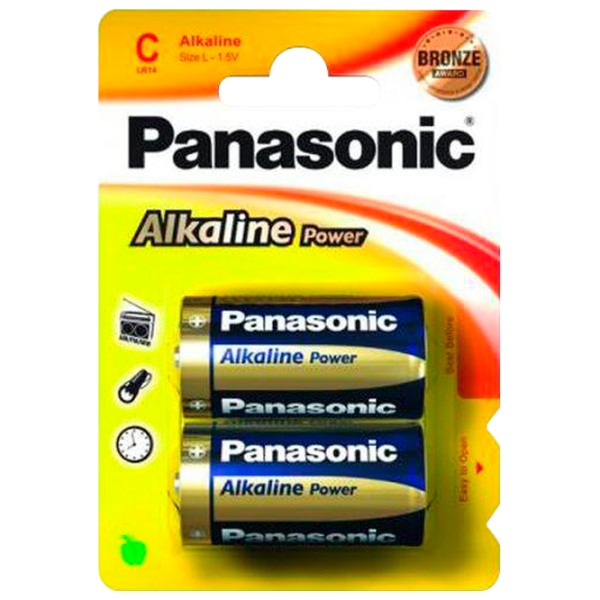 Батарейка Panasonic Lithium LR14REB/ 2BP 1.5 В/ 2 шт. photo 1