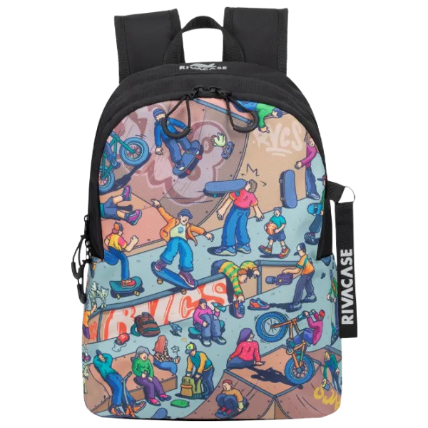 Rucsac RivaCase Urban Skaters Black/ 12 l photo 1
