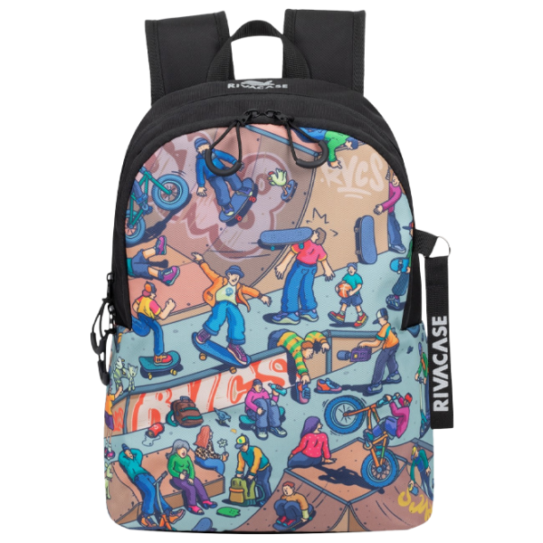 Rucsac RivaCase Urban Skaters Black/ 12 l photo 1