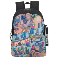 Рюкзак RivaCase Urban Skaters Черный/ 12 л
