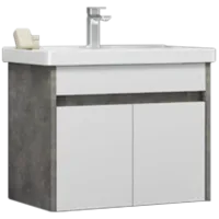 Mobila de baie ORKA Aydos 65 (02375) Silver Pe perete/ MDF/ White