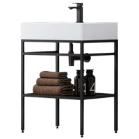 Dulap cu lavoar Orka Cape Town 60 Pe podea/ Metal/ Beyaz