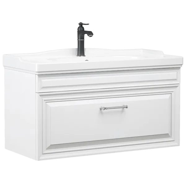 Mobila de baie ORKA Design 105 (16750) White Настенная/ MDF/ White photo 1