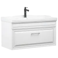 Mobila de baie ORKA Design 105 (16750) White Pe perete/ MDF/ White