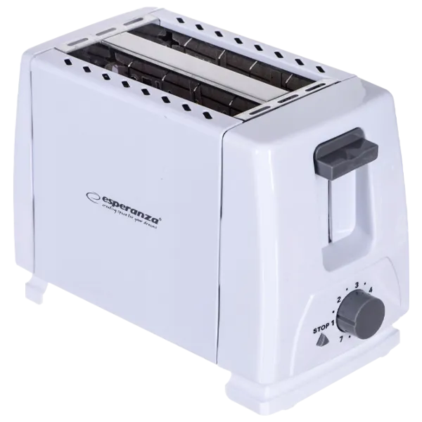Toster Esperanza EKT001 Mecanic/ 600 W/ White photo 1 Toster Esperanza EKT001 Mecanic/ 600 W/ White photo 1