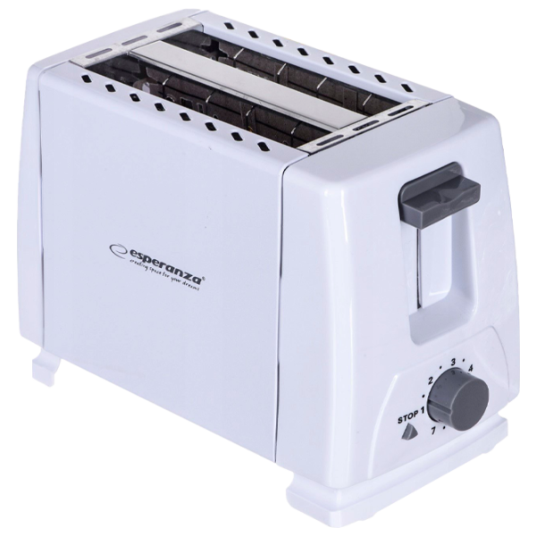 Toster Esperanza EKT001 Mecanic/ 600 W/ White photo 1 Toster Esperanza EKT001 Mecanic/ 600 W/ White photo 1