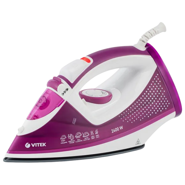 Fier de călcat Vitek VT-8346 Clasic/ 2400 W/ Pink photo 1
