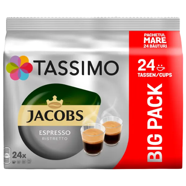 Cafea Jacobs Tassimo Ristretto Capsule/ Espresso/ 24 capsule photo 1